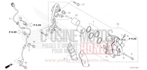 FRONT BRAKE CALIPER NSS350AN de 2022